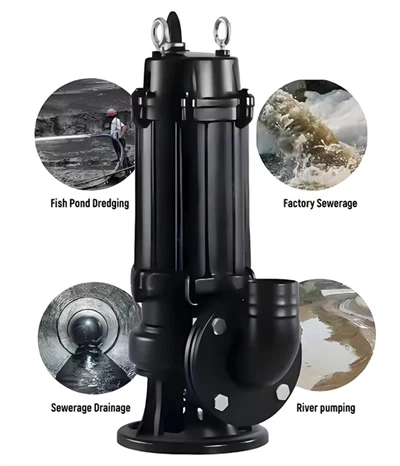 Gjutjärn nedsänkbart avloppspump